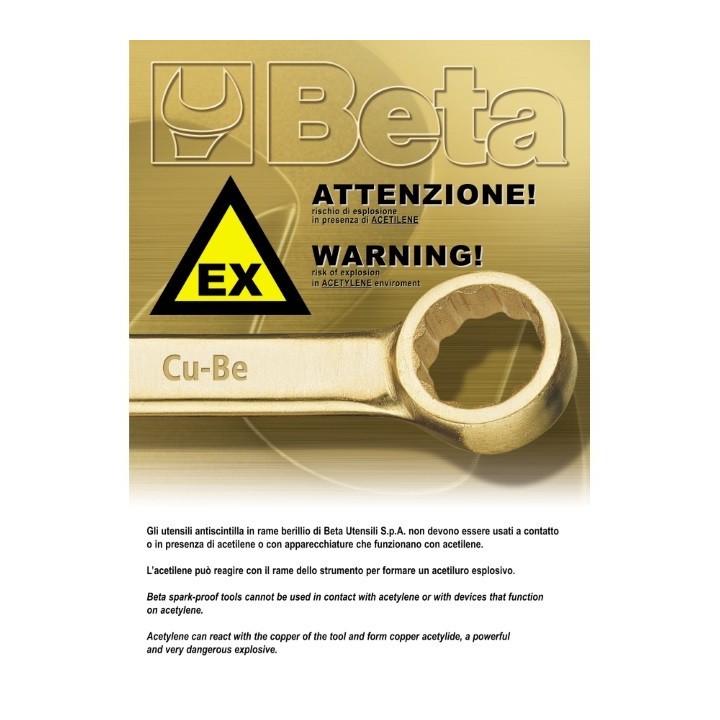 42BA - mm 24x24 CHIAVE COMBINATA ANTISCINTILLA