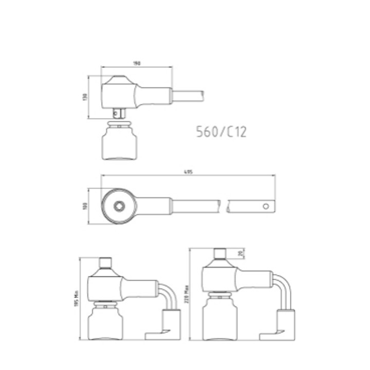 560/C12 - MOLTIPLICATORE DI COPPIA (1/2"-1")