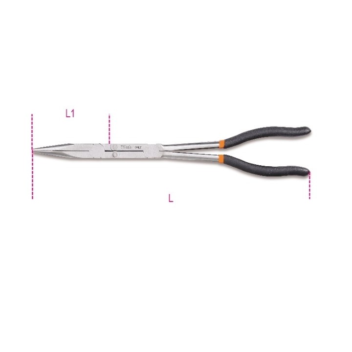 1009L/D - PINZA L=342 mm A BECCHI MEZZOTONDI