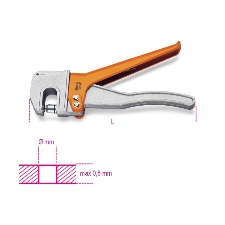 (1065F) -  PINZA FORALAMIERA Ø 6 mm - L=228 mm