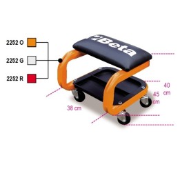 2252/G - SEGGIOLINO CON ROTELLE COLORE: GRIGIO