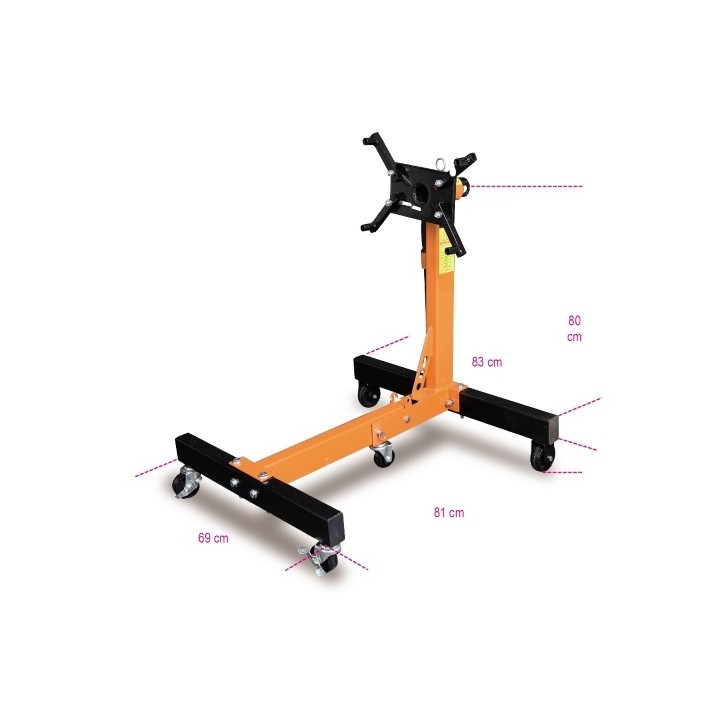 3014 - CAVALLETTO SOSTEGNO MOTORE - PORT. 750 Kg
