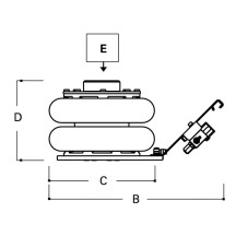 3061/2T - SOLLEVATORE PNEUMATICO A 2 STADI
