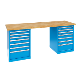 BL 200 03 - BANCO DA LAVORO mm 2000 CON PIANO