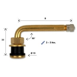 VALVOLA TUBELESS AUTOCARRO Rif.V3-21-9 mm