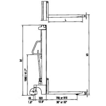 N1/S160 - SOLLEVATORE A COLONNA MANUALE