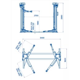 199/BETA - PONTE SOLLEVATORE A 2 COLONNE