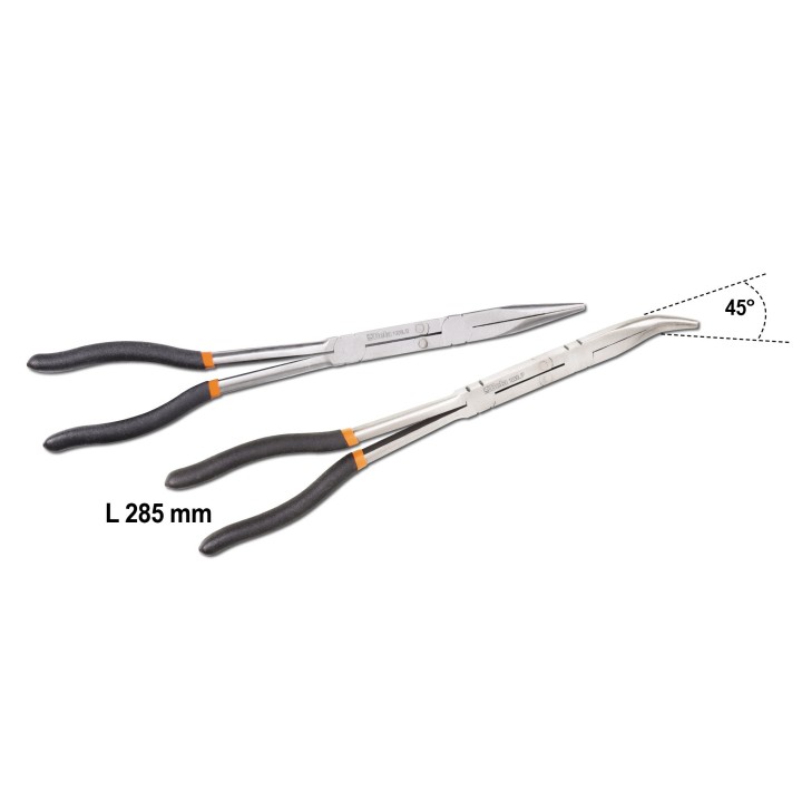 A - 1009L/DP-S2 - SERIE DI 2 PINZE A BECCHI 1/2TONDI