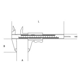 A - 1650 - CALIBRO A CORSOIO LETTURA VENTESIMALE