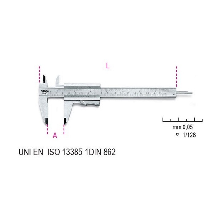 A - 1650 - CALIBRO A CORSOIO LETTURA VENTESIMALE