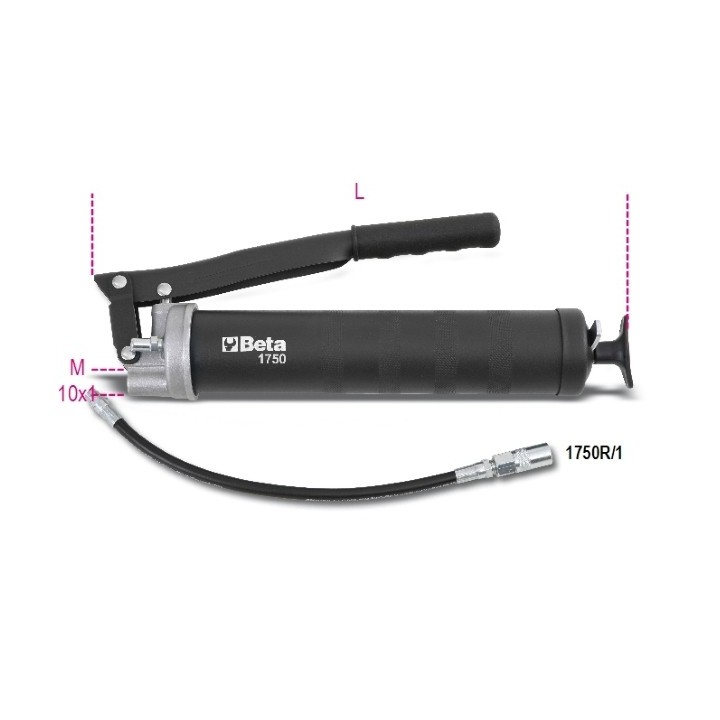 A - 1750 500 - INGRASSATORE A LEVA L=380 mm