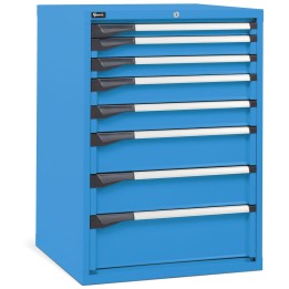 CASSETTIERA 8 CASSETTI  ESTRAZ.Totale (ral 5012) BLU