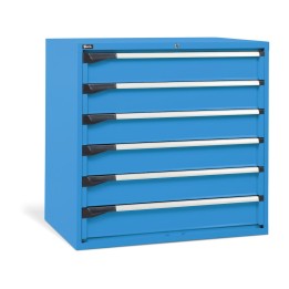 CASSETTIERA 6 CASSETTI  ESTRAZ. Totale (ral 5012) BLU